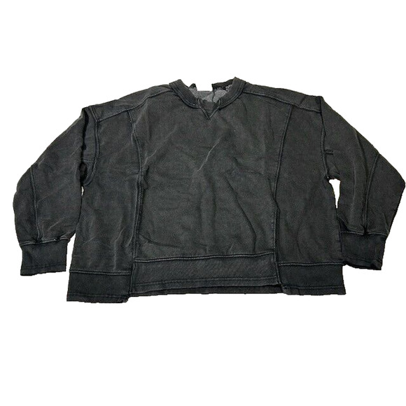 Free People X Hatch Womens Maternity Intercept Sweatshirt Black Size M NWT - Picture 2 of 9